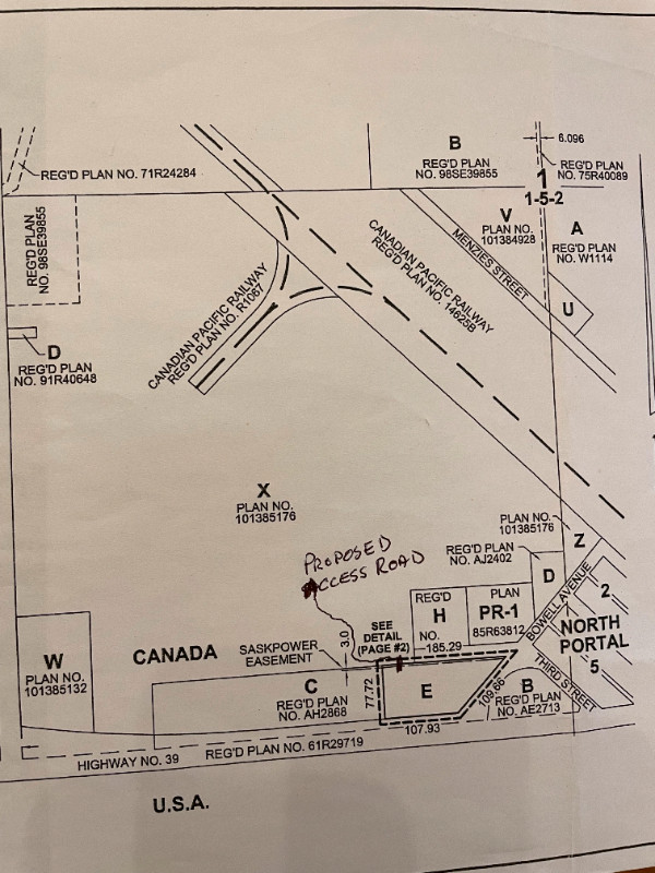 2.8 ACRES NORTH PORTAL COMMERCIAL PROPERTY in Land for Sale in Regina