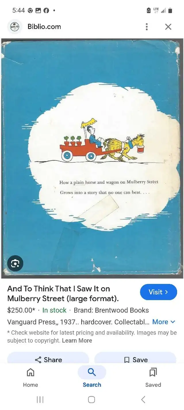 AND TO THINK THAT I SAW IT ON MULBERRY STREET  DR. SEUSS BOOKS in Children & Young Adult in Muskoka - Image 8