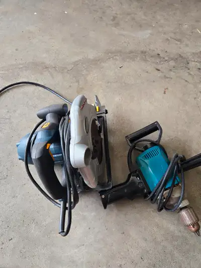 Skill saw and Makita drill, View more