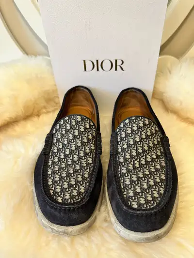 DIOR men’s slip-on loafers blue (size 11), View more