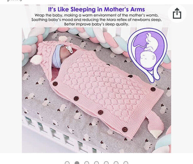 Owlike Newborn Baby Swaddle Blanket Stroller Wrap. Brand new in Strollers, Carriers & Car Seats in Winnipeg - Image 3