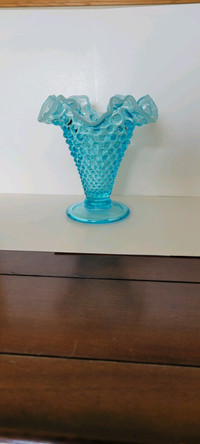 Fenton Blue Topaz Vase 