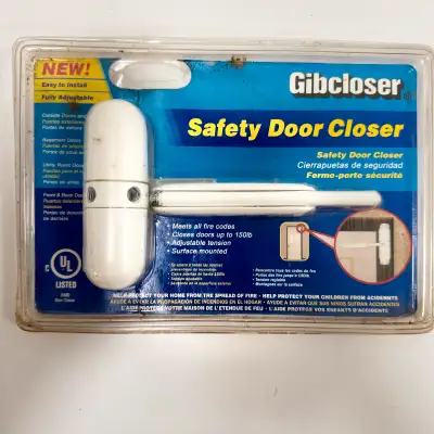 New Gibcloser Safety Door Closer – Adjustable & Easy Install, View more