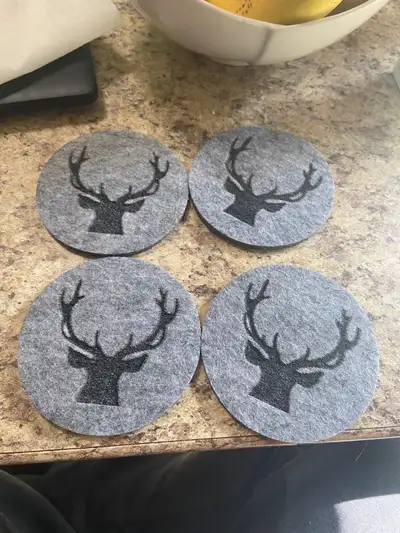 Boltze Home Collections Tjark Coasters  Grey Set of, View more