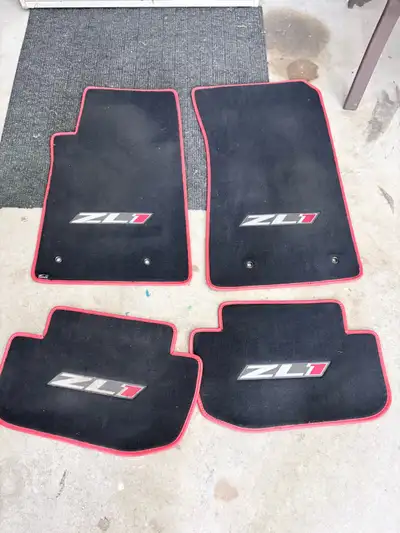 2010 to 2015 ZL1 Camaro floor mats and trunk mat