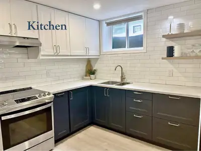Newly renovated, legal basement apartment. This apartment has 2 large bedrooms, a brand new kitchen,...