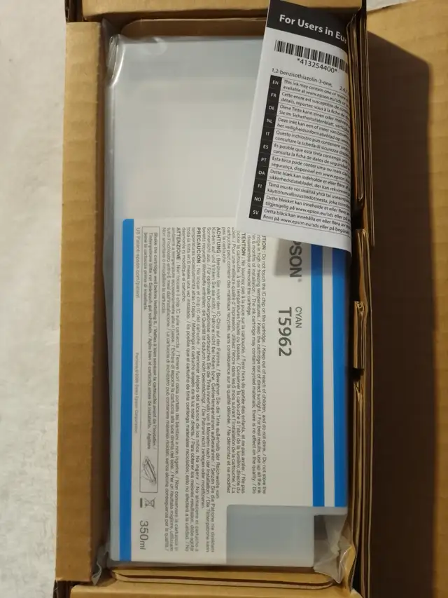 Epson T5962 Cyan Genuine Ink Cartridge 350ml for Epson Stylus in Printers, Scanners & Fax in Mississauga / Peel Region - Image 5