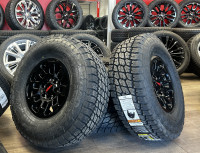 T8. 2000-2024 Toyota 4Runner / Tacoma black TRD wheels and Nitto