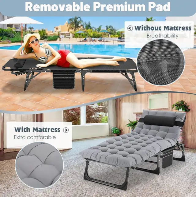 Brand New Folding Lounge Chairs – Perfect for Outdoor Relaxation in Patio & Garden Furniture in Strathcona County - Image 4