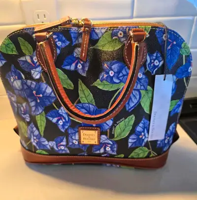 Rare Navy Floral Dooney Bourke Satchel , View more