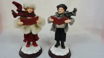 Vtg "Dazzlers"  Christmas Carol Singers Figurines Set Rare, View more