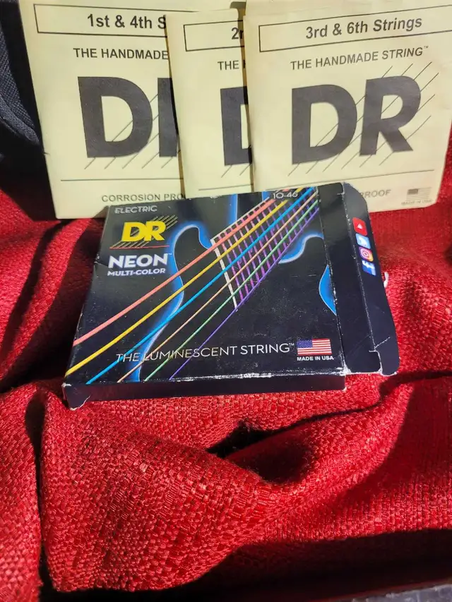 DR Neon Multi-Color Electric Guitar Strings