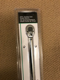 3/8 in. dr Click-Type Torque Wrench 5 to 80 ft-lb NEW