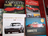 4 CORVETTE COLLECTOR HARDCOVER BOOKS