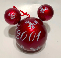 Disney Mickey Mouse sheaf Christmas Tree  Ornament ~ 2001