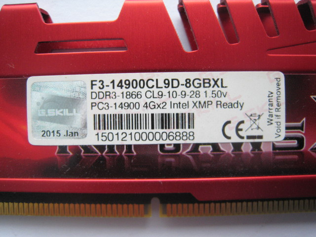 8GB kit Desktop memory RAM DDR3 dans Composants de système  à Laval/Rive Nord - Image 2