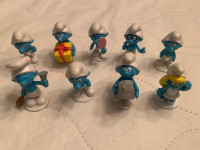Peyo Smurfs 2013 Mini Figure Lot of 9. They are  2” high