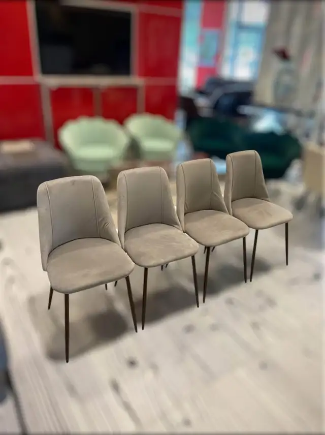 Grey Velvet Dining Chairs in Chairs & Recliners in Markham / York Region - Image 9