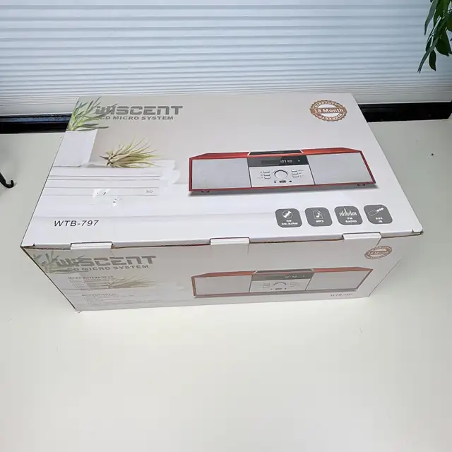 New Bluetooth Vintage Micro HiFi CD Play Stereo System for Home in Stereo Systems & Home Theatre in Calgary - Image 4