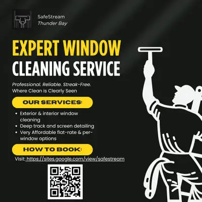 SafeStream Window Cleaning- Thunder Bay, View more