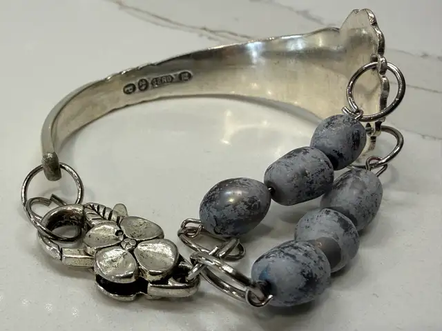 VTG GERO BRACELET 1920-30s Silver Plated Spoon Copenhagen! in Jewellery & Watches in Ottawa - Image 6