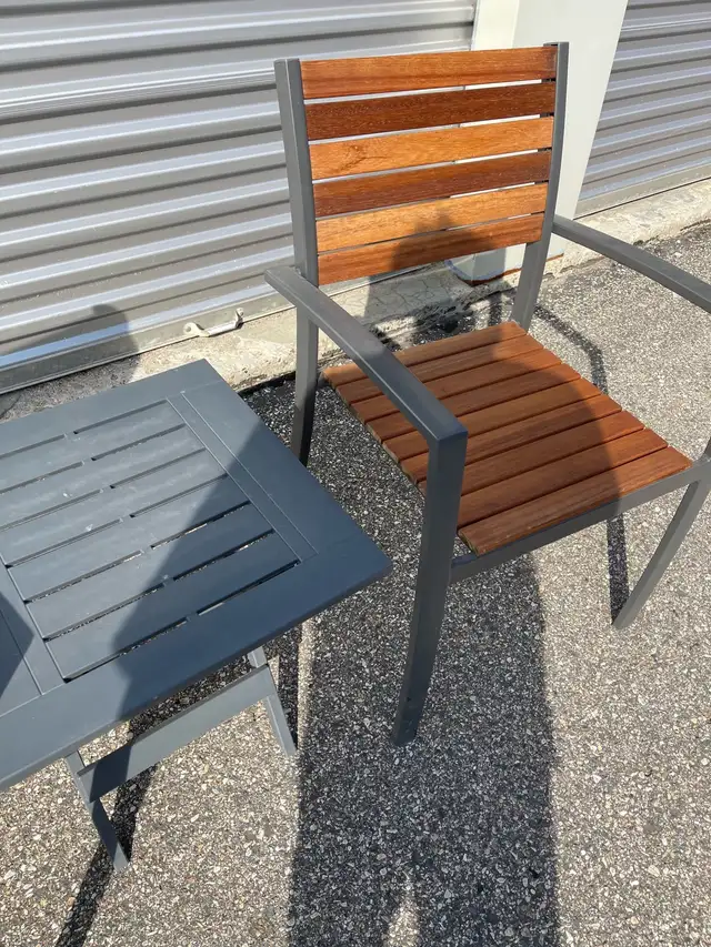 acacia wood outdoor chair set in Patio & Garden Furniture in Regina - Image 4