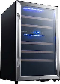 Edgestar 20 Inch Wide Free Standing Wine Cooler with Dual Zones