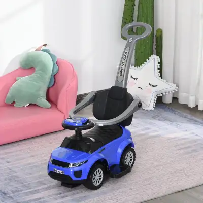 2 In 1 Kid Ride on Push Car Stroller Sliding Ride on Car with Ho, View more