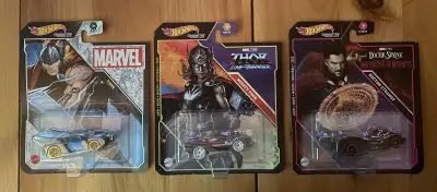 3 Marvel HotWheels-Thor, Mighty Thor, Doctor Strange-Sealed, View more