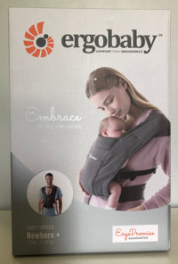 ERGOBABY BABY CARRIER - NEWBORN + (7 - 25 LBs) - GREY $30