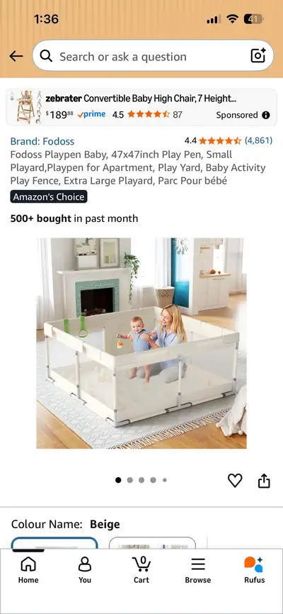 Floor playpen, View more