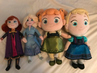 Frozen Elsa, Anna, and Olaf Plush Toys