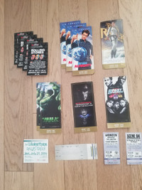 event ticket stubs - concert & movies - Sars Fest