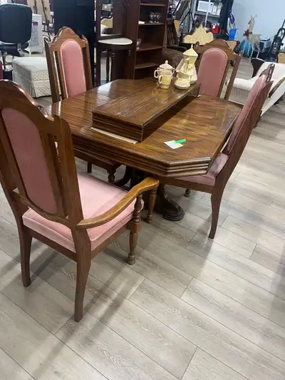Oak Dining Table and Chairs Set, View more