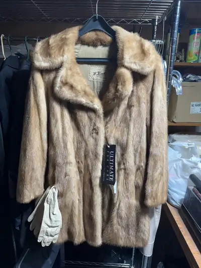 Authentic Vintage Mink Fur Coat, View more