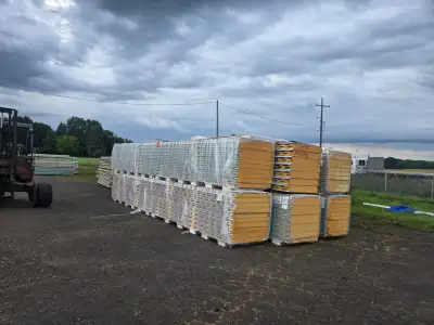 (Pricing Per Sqft) Like-new surplus insulated metal panels (IMP), never installed — leftover from a...