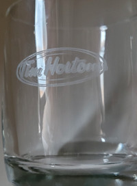 Rare! Tim Hortons Clear Glass Coffee/ Latte Cup/Mug