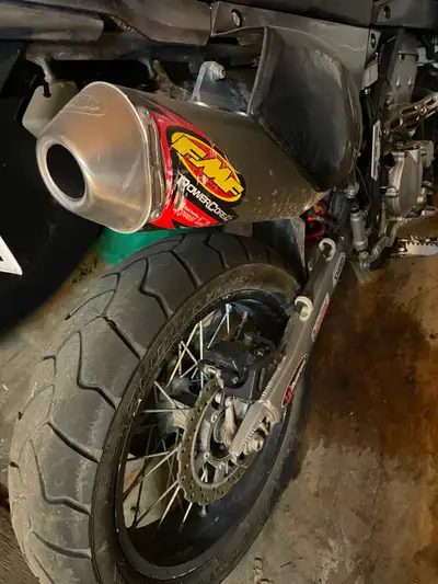 Regretfully selling my supermoto it has been a great bike lots of mods done to it , it’s been jeted...