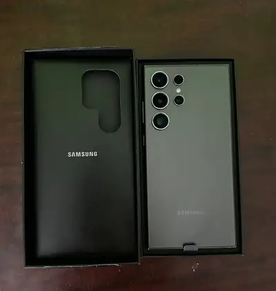 Flawless Samsung Galaxy S24 Ultra with otterbox case and o, View more