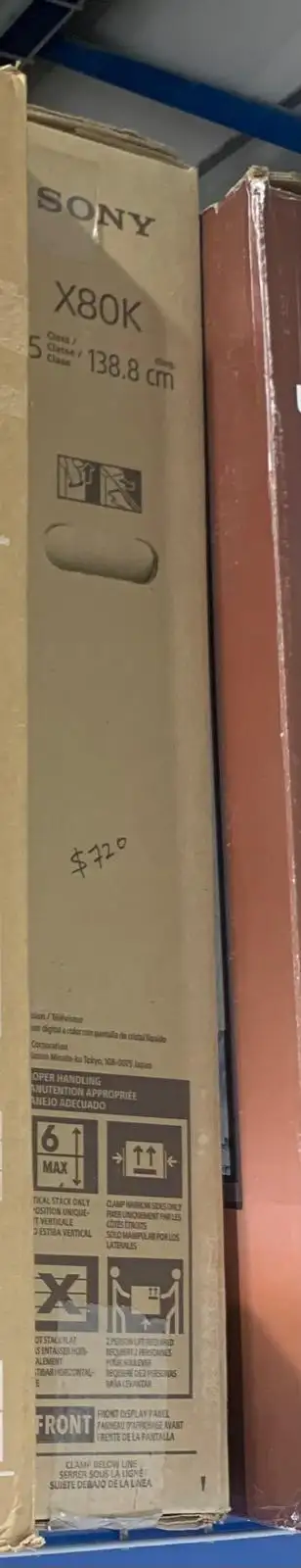 TV – 55" Sony X80K UHD – Brand New 55" 4K UHD TV with stunning picture clarity, vibrant colors, HDR...