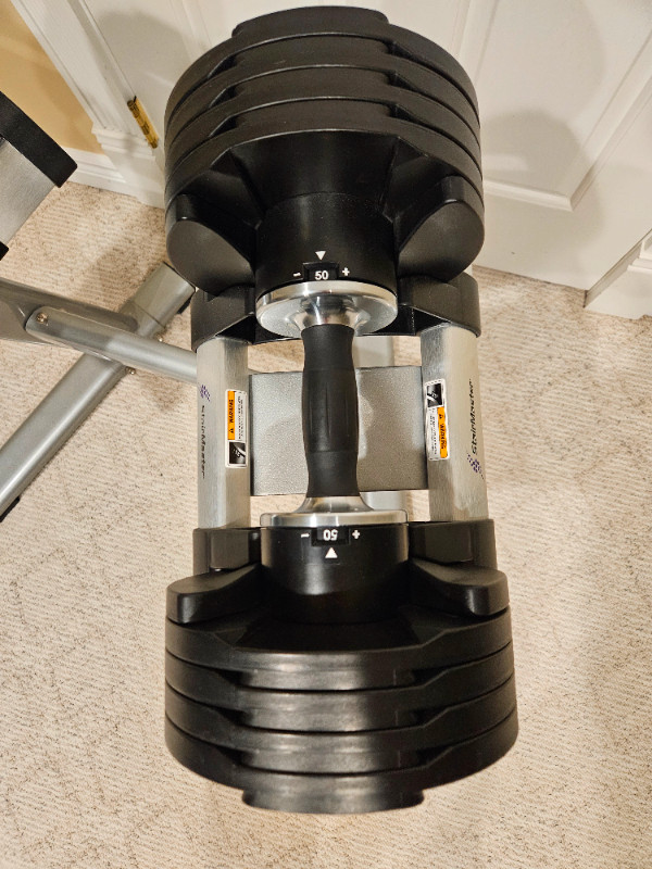 50 LB Adjustable Dumbbells with Stand in Exercise Equipment in Edmonton - Image 4