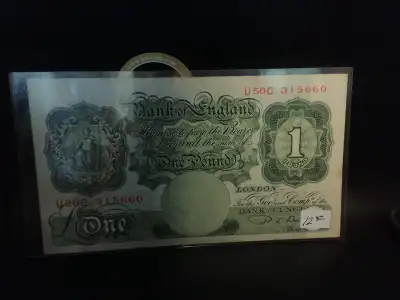 Bank of England One Pound Banknote, View more