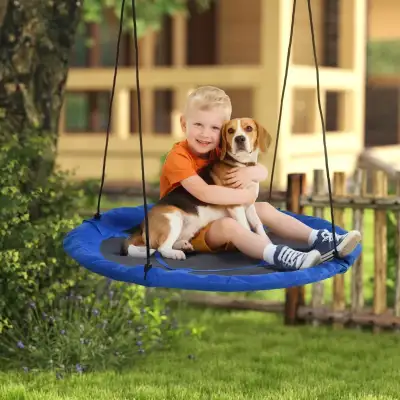 43.25" Saucer Swing, Blue Color , View more
