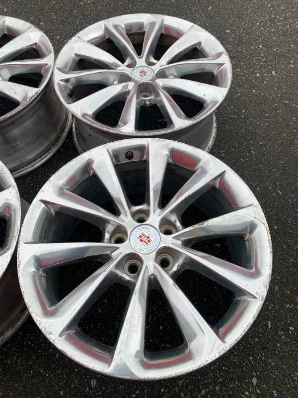 Set of 19X8.5 ET39 Cadillac XTS 2013-2017 wheels fair used cond in Tires & Rims in Delta/Surrey/Langley - Image 3
