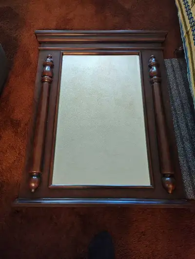 Large Wooden Mirror, View more