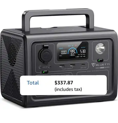 BLUETTI EB3A Portable Power Station – 268Wh, 600W, View more