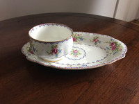 Royal Albert Bone China Petit Point Mini Open Sugar Bowl & Tray