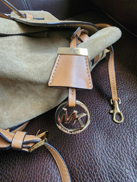 Michael Kors Romy Desert Suede and Leather Backpack
