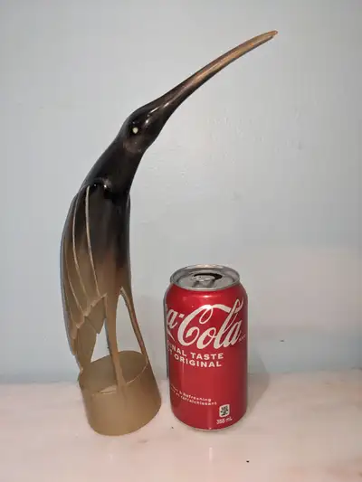 Hand carved bull horn he ron, View more