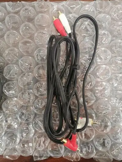 RCA 2 Male Adapter Cable Wire Splitter Stereo Audio Signal, View more